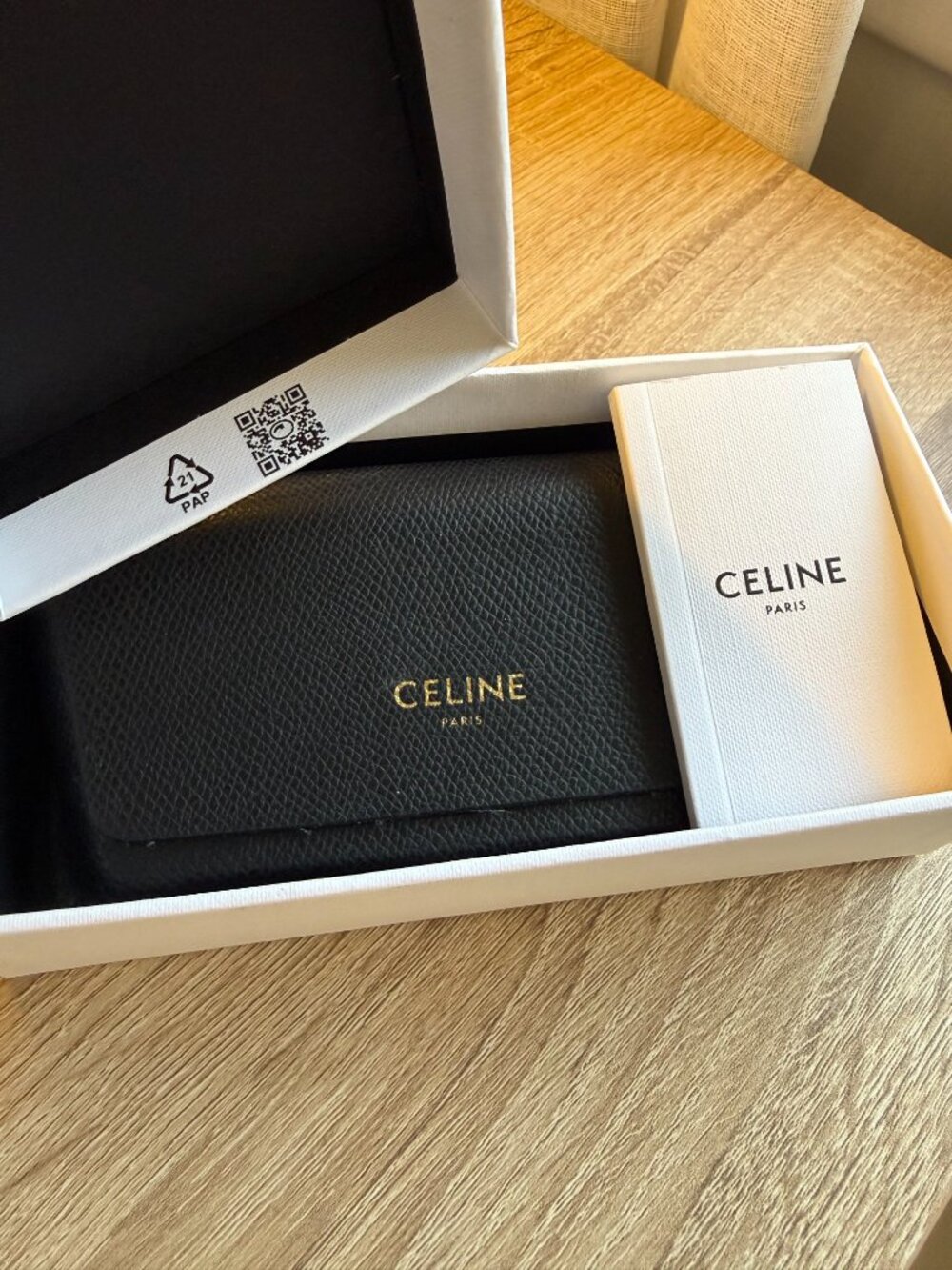 Celine Gold Green Aviator Unisex Sunglasses - Picture 3 of 8